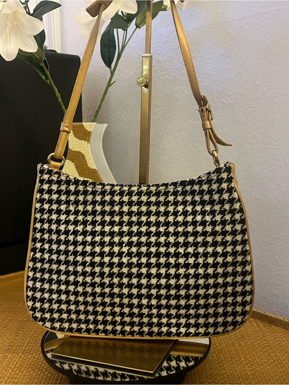Vintage 2001 Coach Boucle Girlie houndstooth E1K-8161
